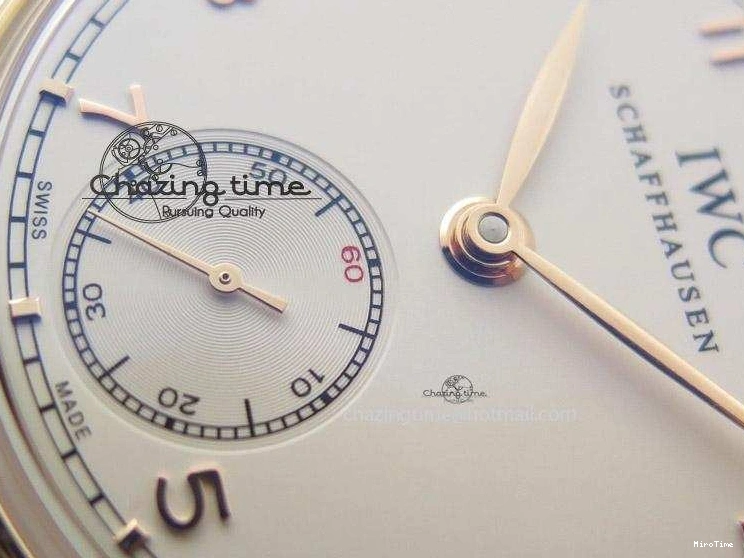 MIROTIME 0207 Compact Portuguese IW545409 RG ZF 1:1 Best Edition White Dial On Brown Leather Strap A 7336